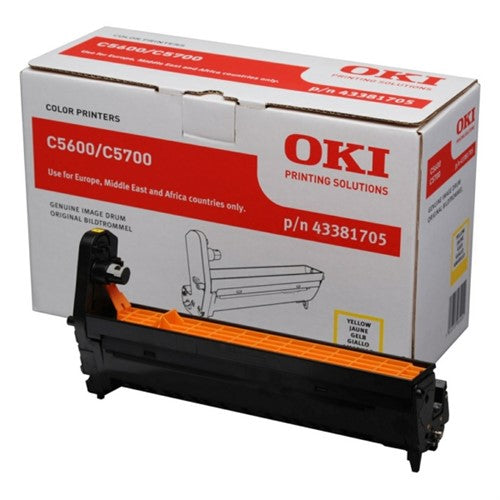 OKI 43381705 Drum kit yellow, 20K pages for OKI C 5600