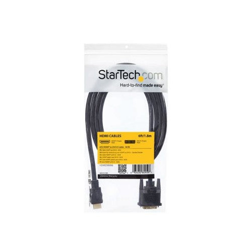 StarTech.com 6 ft HDMI to DVI-D Cable - M/M