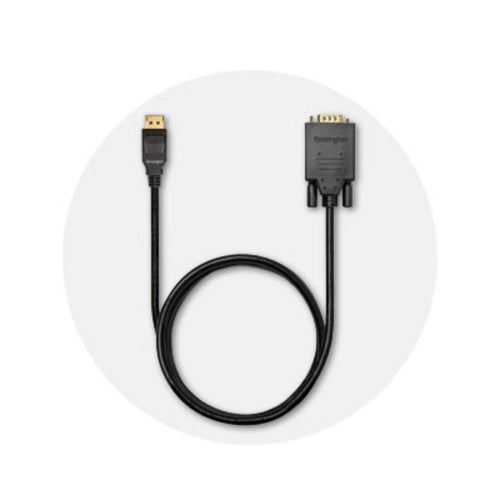 Kensington DisplayPort 1.2 (M) to VGA (M) passive unidirectional cable, 1.8m (6ft)