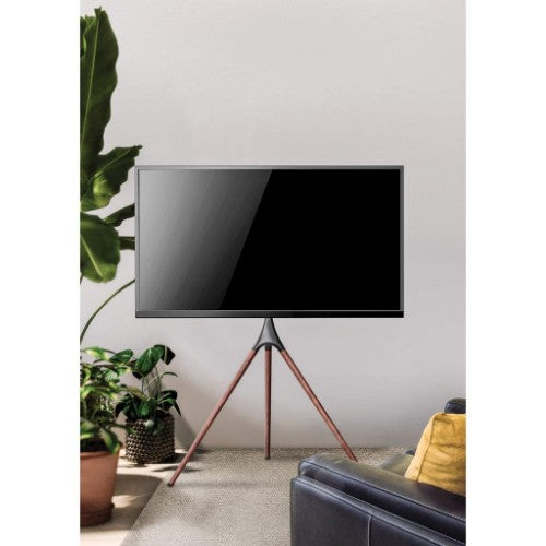 Manhattan Tripod Floor Mount for TV & Monitors, Stand Assembly, For screens: 37" to 65", VESA compatibility: all between 200x200 to 600x400mm - check the dimensions of the four mounting holes on back of screen to ensure it fits, Max 32kg, Black, LFD, Brac