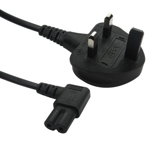 Cables Direct Type G/C7 1.8m Black Power plug type G C7 coupler
