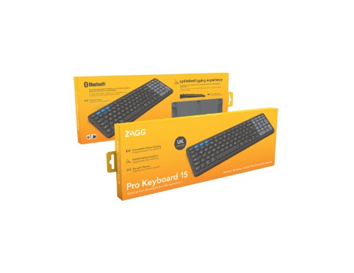 ZAGG Pro 15 keyboard Universal Bluetooth QWERTY UK English Black