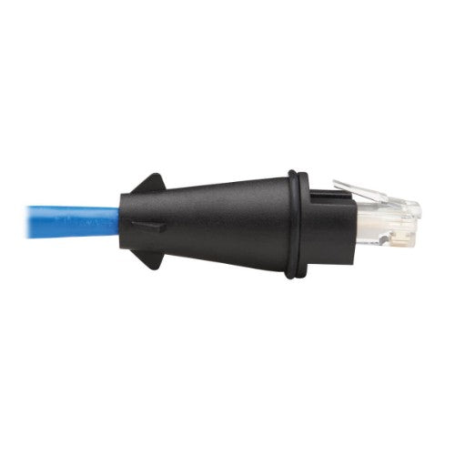Tripp Lite N200P-033BL-IND Industrial Cat6 UTP Ethernet Cable (RJ45 M/M), 100W PoE, CMR-LP, IP68, Blue, 33 ft. (10.05 m)
