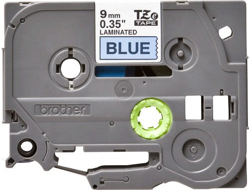 Brother TZE-521 DirectLabel black on blue Laminat 9mm x 8m for Brother P-Touch TZ 3.5-18mm/6-12mm/6-18mm/6-24mm/6-36mm