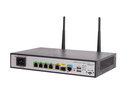 HPE MSR954-W 1GbE SFP (WW) 2GbE-WAN 4GbE-LAN Wireless 802.11n CWv7 wireless router Gigabit Ethernet Single-band (2.4 GHz) Grey