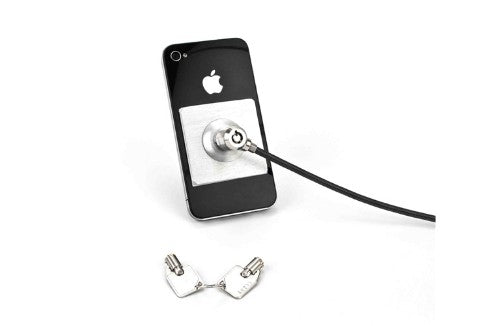 Compulocks Universal Tablet Lock Plate with Keyed Cable Lock Black