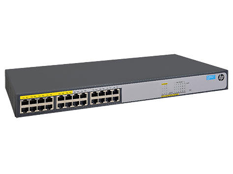 HPE 1420-24G-PoE+ (124W) Unmanaged L2 Gigabit Ethernet (10/100/1000) Power over Ethernet (PoE) 1U Grey