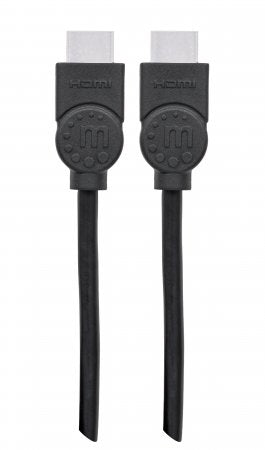 Manhattan HDMI 4K@30Hz Cable, 2m, Suitable for ALL 1080p/HD and majority of 4K uses (check your system 4K specification to be sure), Male to Male, Black, Ultra HD 4k x 2k, Lifetime Warranty, High Speed, Equivalent to HDMM2M