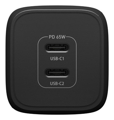 OtterBox Standard EU Wall Charger 65W - 1X USB-C 45W + 1X USB-C 20W USB-PD