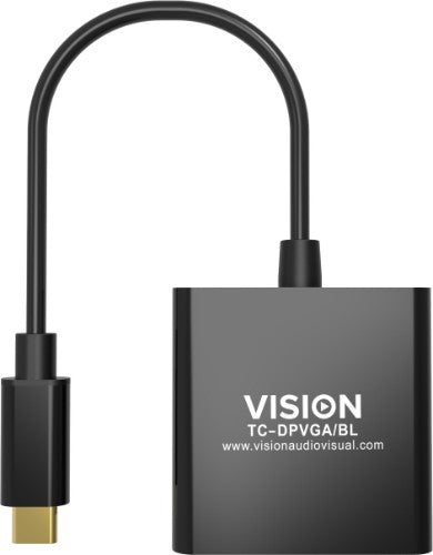 Vision TC-USBCVGA/BL video cable adapter USB Type-C VGA (D-Sub) Black