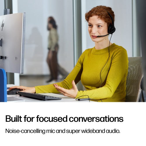 HP Poly Mission 425 Stereo USB Wired Headset Classic (Bulk)