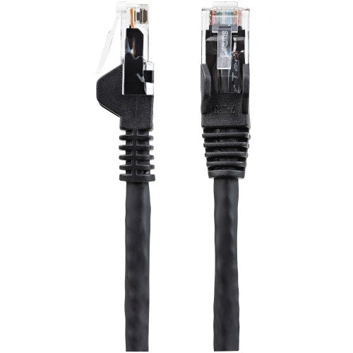 StarTech.com 3m CAT6 Ethernet Cable - LSZH (Low Smoke Zero Halogen) - 10 Gigabit 650MHz 100W PoE RJ45 10GbE UTP Network Patch Cord Snagless with Strain Relief - Black, CAT 6, ETL Verified, 24AWG