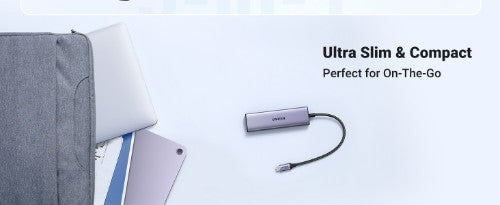 Ugreen 15596 laptop dock/port replicator Wired USB 3.2 Gen 1 (3.1 Gen 1) Type-A + Type-C Aluminium