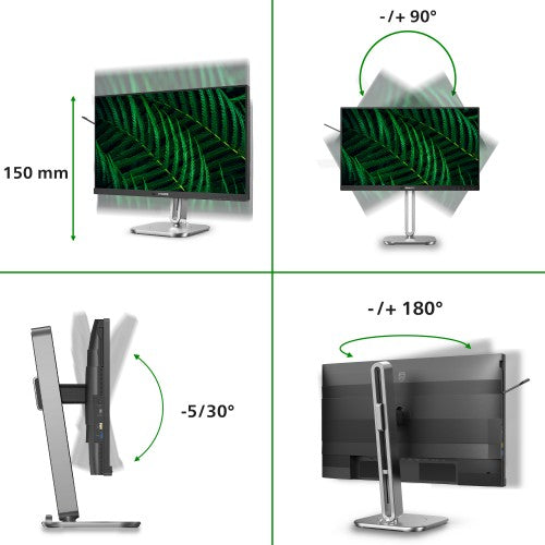 Philips 5000 series 24B2G5301/00 computer monitor 60.5 cm (23.8") 1920 x 1080 pixels Full HD LCD Black