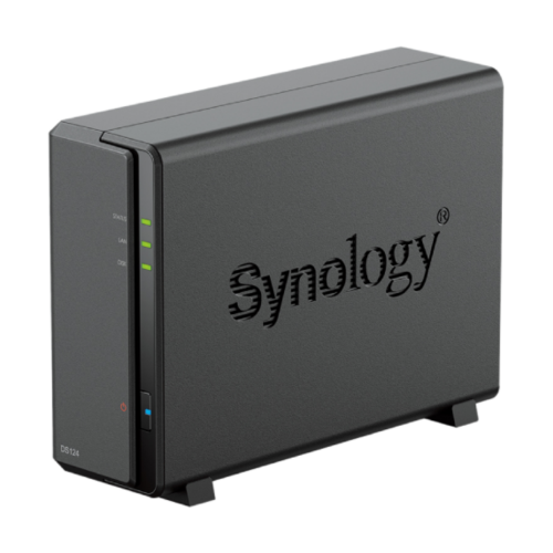 Synology DiskStation DS124 NAS/storage server Desktop Realtek RTD1619B 1 GB DDR4 0 TB DiskStation Manager Black