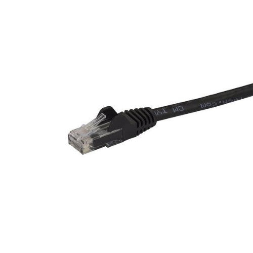 StarTech.com 7m CAT6 Ethernet Cable - Black CAT 6 Gigabit Ethernet Wire -250MHz 100W PoE RJ45 UTP Network/Patch Cord Snagless w/Strain Relief Individually Tested