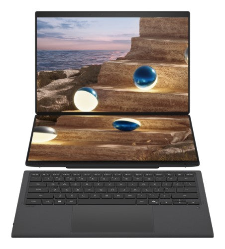 ASUS Zenbook Duo UX8407AA-SN102W Intel Core Ultra X9 388H Laptop 35.6 cm (14") Touchscreen 3K 32 GB LPDDR5x-SDRAM 1 TB SSD Wi-Fi 7 (802.11be) Windows 11 Home Grey