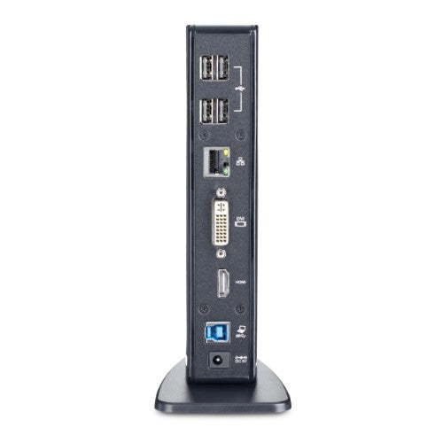 StarTech.com Dual Monitor USB 3.0 Docking Station with HDMI - DVI - 6 x USB Ports~Dual Monitor USB 3.0 Laptop Docking Station with HDMI & DVI/VGA, 6x USB-A Hub, GbE, Audio, Universal Type-A Dock - Windows/macOS/ChromeOS
