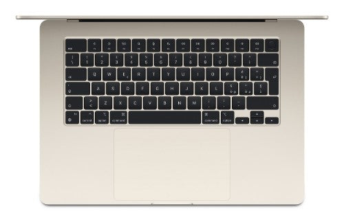 Apple MacBook Air Apple M M3 Laptop 38.9 cm (15.3") 8 GB 256 GB SSD Wi-Fi 6E (802.11ax) macOS Sonoma Beige