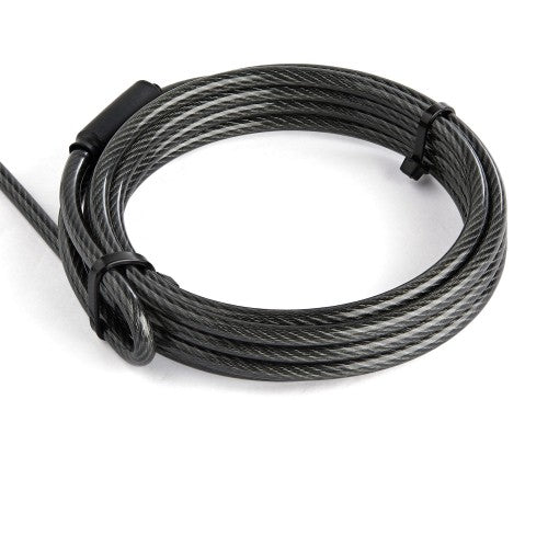 StarTech.com 6.6ft (2m) Laptop Cable Lock - Nano Slot Compatible 4 Digit Combination Security Cable Lock - Anti-Theft Vinyl Coated Steel Cable Lock for Nano Slot Computer/Device - TAA