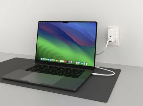 HYPER HyperJuice 240W Silicone USB-C to USB-C Cable (6ft/2m) - White