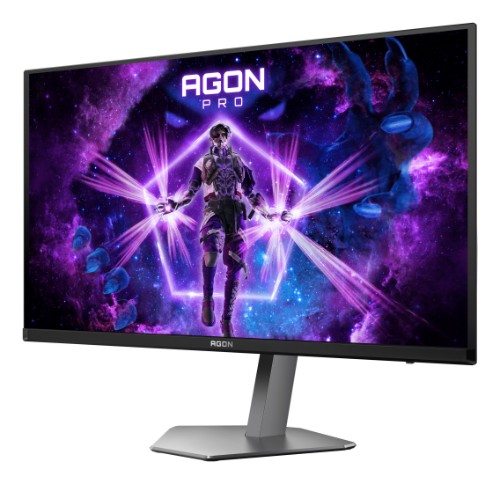 AOC AGON PRO AG276QZD2 computer monitor 67.3 cm (26.5") 2560 x 1440 pixels Quad HD QD-OLED Black, Grey