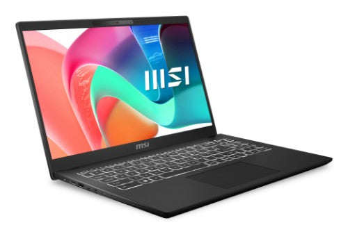 MSI Modern 15 H C2RMG-282UK Intel Core 5 210H Laptop 39.6 cm (15.6") Full HD 16 GB DDR4-SDRAM 512 GB SSD Wi-Fi 6E (802.11ax) Windows 11 Home Black