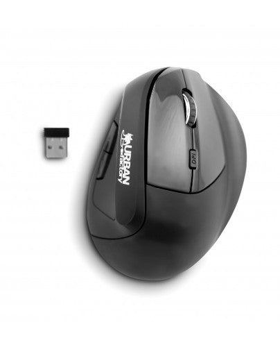 Urban Factory ERGO PRO VERTICAL ERGONOMIC MOUSE WIRELESS 2.4GHz. BLEUTOOTH & WIRED MOUSE - for RIGHT Handed