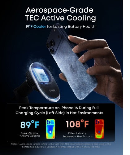 Anker B2933H11 mobile device charger Smartphone Black Cigar lighter Wireless charging Fast charging Auto