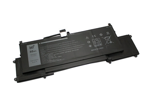 BTI 88Wh 6 cell 89GNG compatible battery for DELL LATITUDE 9510 2-IN-1 LATITUDE 9510