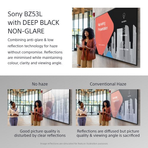 Sony BRAVIA FW-98BZ53L 4K HDR Full Array LED Professional display,780 cd/m2, Deep Black Non-Glare 47% Haze, 24/7 & 5 years PrimeSupport