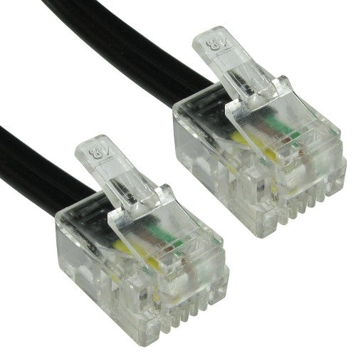 Cables Direct RJ-11, 3m Black