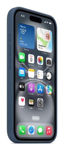 Apple iPhone 16 Silicone Case with MagSafe - Denim
