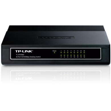 TP-Link TL-SF1016D network switch Fast Ethernet (10/100) Black