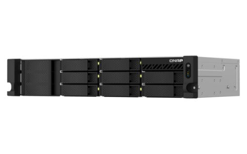 QNAP TS-873AeU-RP NAS Rack (2U) Ryzen Embedded V1500B 4 GB DDR4 0 TB QuTS hero Black