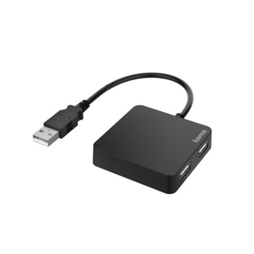 Hama USB Hub, 4 Ports, USB 2.0, 480 Mbit/s