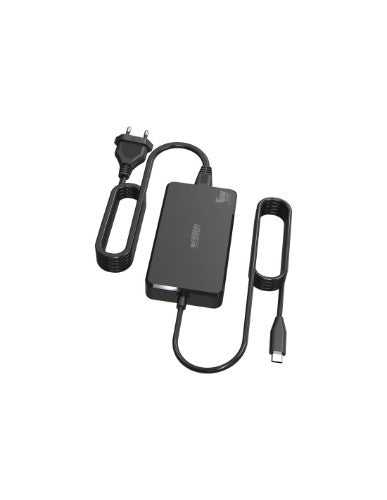 Urban Factory POWEE BLOCK: UNIVERSAL USB-C GAN 65W - CABLE LENGTH 180CM WITH EU & UK POWER CORD