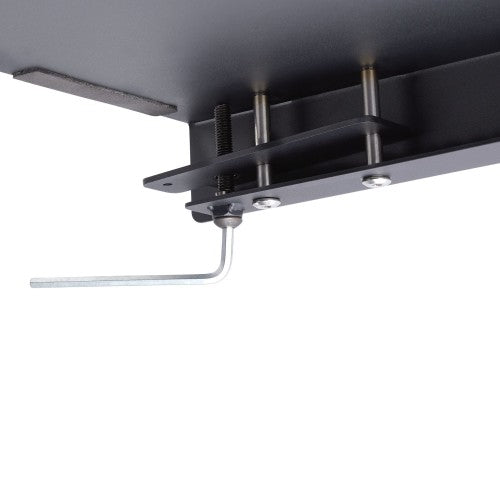 StarTech.com Clamp-On Steel Desk Corner Sleeve for L-Shaped/Corner Desk, For 0.5-1.5in (12.7-38.1mm) Desks, Increase Space for Keyboard/Mouse, Desk Extender/Tray For Wooden/Steel Desks, Ships Assembled