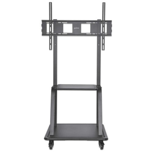 Manhattan Trolley Mount Stand for TV & Monitors, For screens 37" to 100", VESA compatability: all between 200x200 to 800x600mm - check the dimensions of the four mounting holes on back of screen to ensure it fits, Max 150kg, Black, LFD, Stand, Bracket