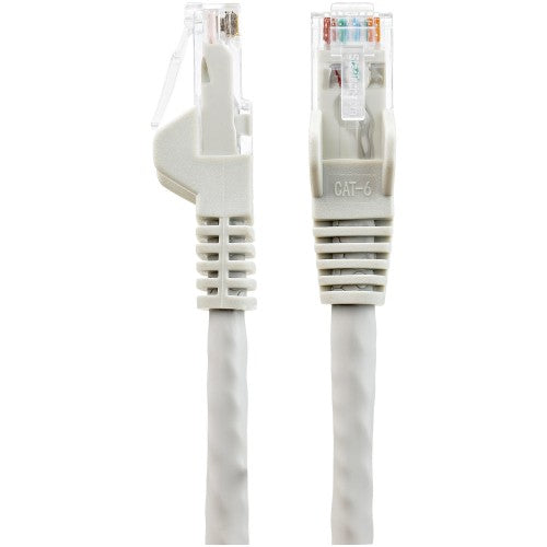 StarTech.com 50cm CAT6 Ethernet Cable - LSZH (Low Smoke Zero Halogen) - 10 Gigabit 650MHz 100W PoE RJ45 10GbE UTP Network Patch Cord Snagless with Strain Relief - Grey, CAT 6, ETL Verified, 24AWG