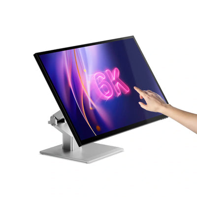 ALOGIC 32C6KPDTF computer monitor 81.3 cm (32") 6016 x 3384 pixels 6K Ultra HD LED Touchscreen Multi-user Silver, Black