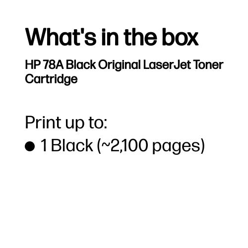 HP CE278A/78A Toner cartridge black, 2.1K pages ISO/IEC 19752 for HP Pro P 1600