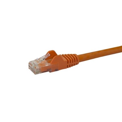 StarTech.com 50cm CAT6 Ethernet Cable - Orange CAT 6 Gigabit Ethernet Wire -250MHz 100W PoE RJ45 UTP Network/Patch Cord Snagless w/Strain Relief Individually Tested