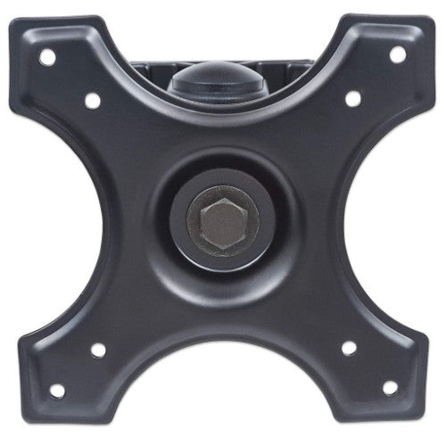 Manhattan Wall Mount for TV & Monitors (Tilt and Swivel 2 pivots), For screens 13" to 27", VESA compatability: 75x75mm and 100x100mm - check the dimensions of the four mounting holes on back of screen to ensure it fits, Max 12kg, Black, Bracket