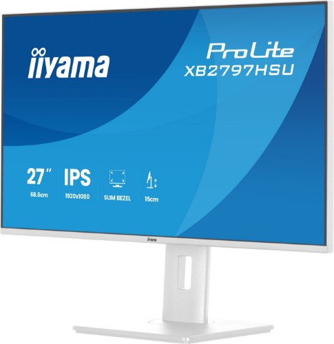 iiyama ProLite XB2797HSU-W1 computer monitor 68.6 cm (27") 1920 x 1080 pixels Full HD LED White