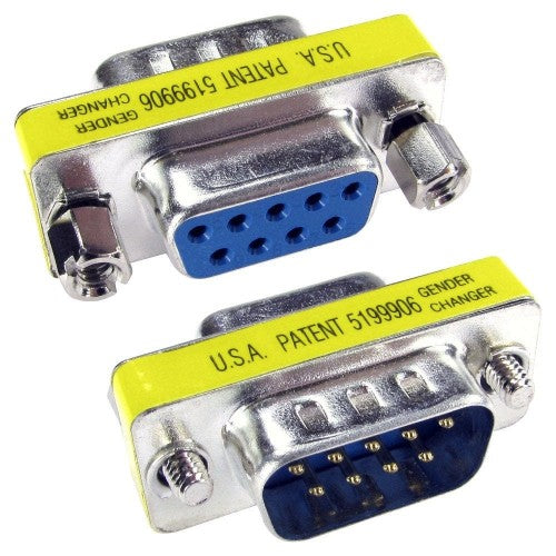 Cables Direct AD-555 cable gender changer D9 Stainless steel