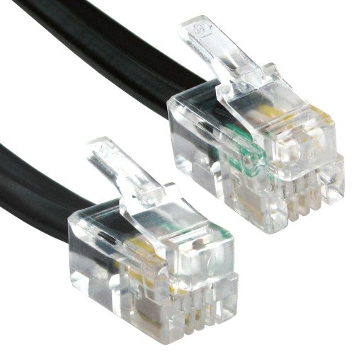 Cables Direct 88BCD-102K telephone cable 2 m Black