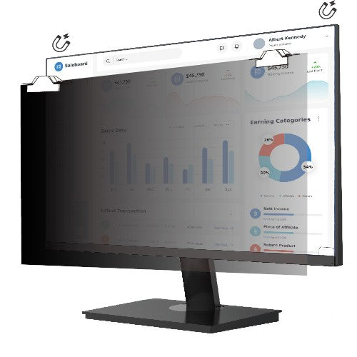 V7 PS215W9AM display privacy filter 54.6 cm (21.5") Monitor Frameless display privacy filter