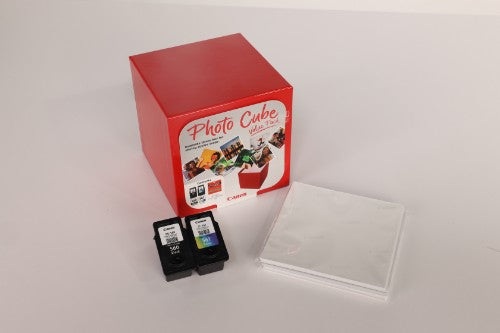 Canon 3713C007/PG-560+CL-561 Printhead cartridge multi pack black / color Cube + Photopaper PP-201 13x13cm 40 sheet 7,5ml + 8,3ml 180pg + 180pg Pack=2 for Canon Pixma TS 5350