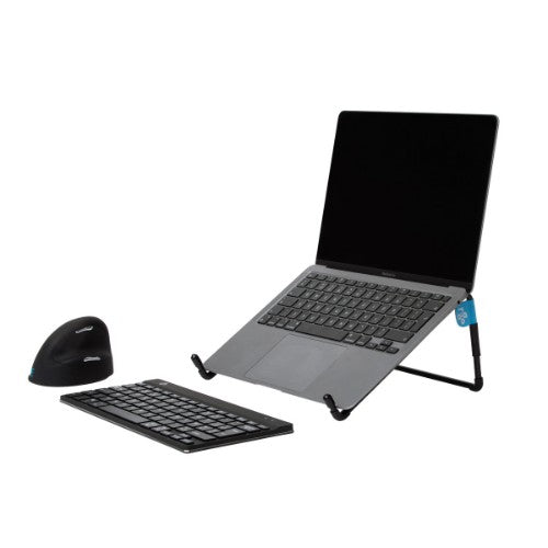 R-Go Tools Laptop stand R-Go Steel Travel, ergonomic and foldable, suitable for 10-22 inch laptop, black